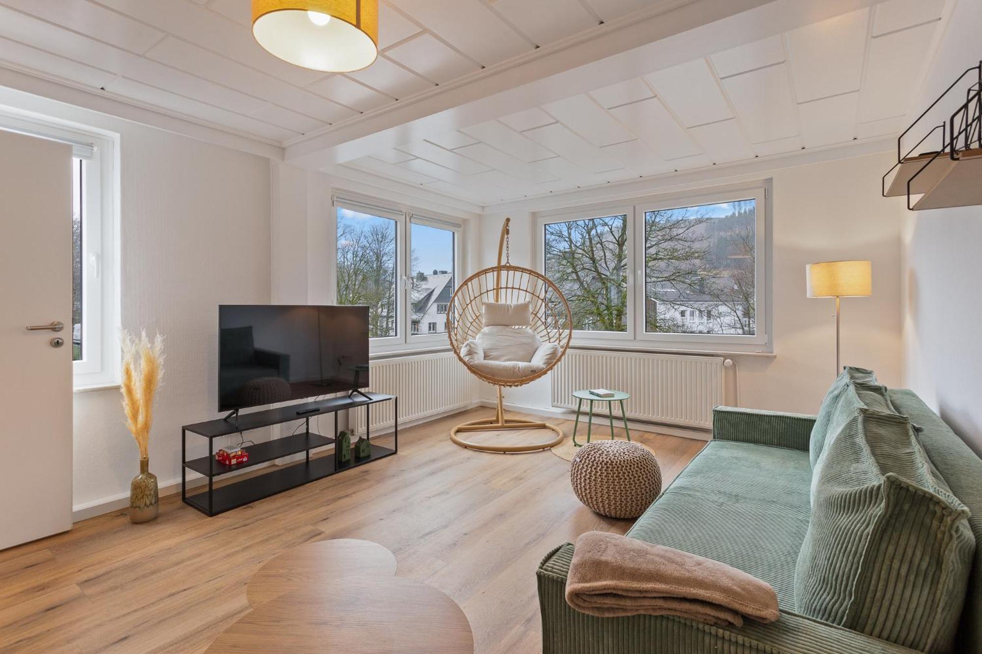 Gipfelstuermer Winterberg-Niedersfeld Mit Infrarotsauna, Yoga, Netflix, Wlan Luaran gambar